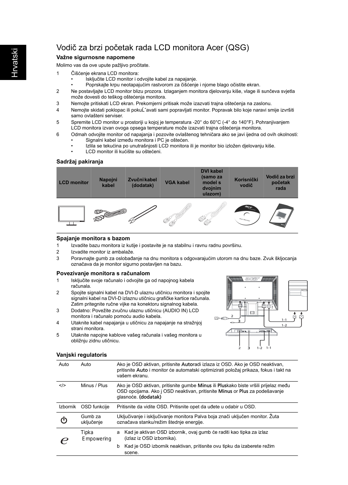 Acer V213H User Manual