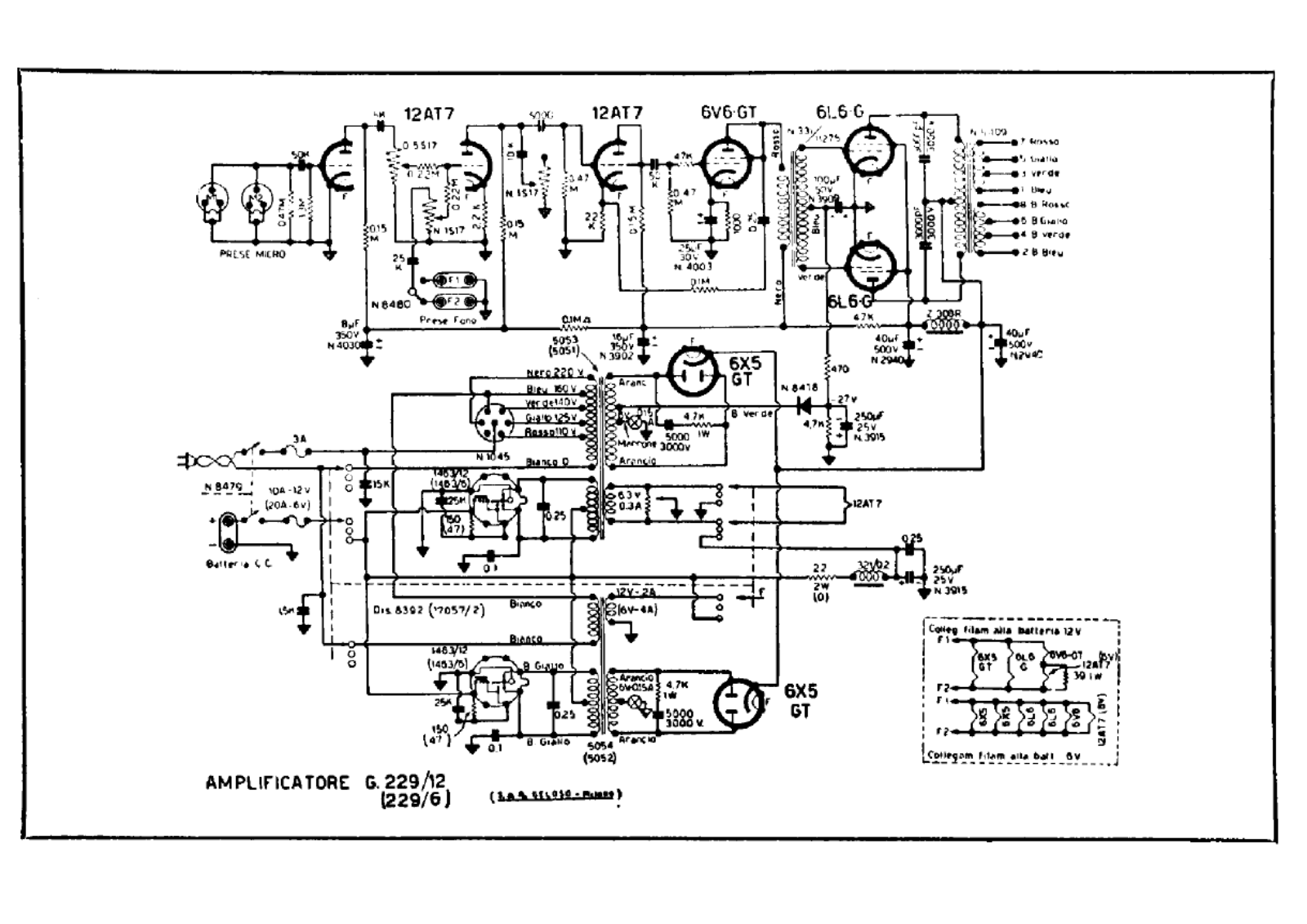 Geloso g229 12, g229 6 schematic