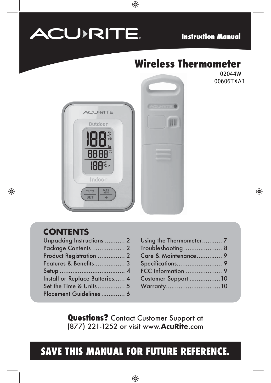 Chaney Instrument 606TXA1 User Manual