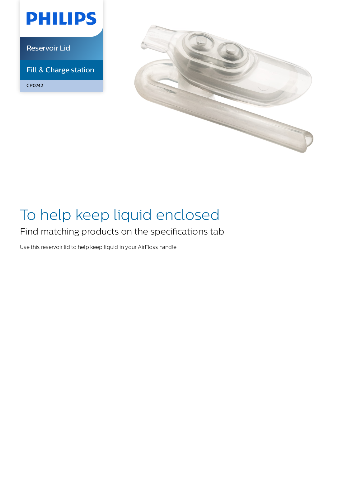 Philips CP0742/01 leaflet - ManualMachine.com