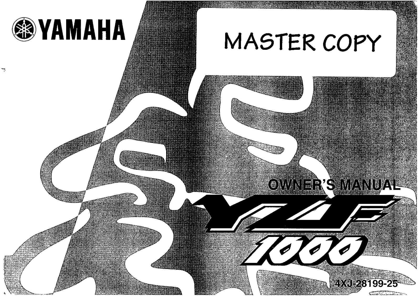 Yamaha YZF1000 Master 2001 Owner's manual