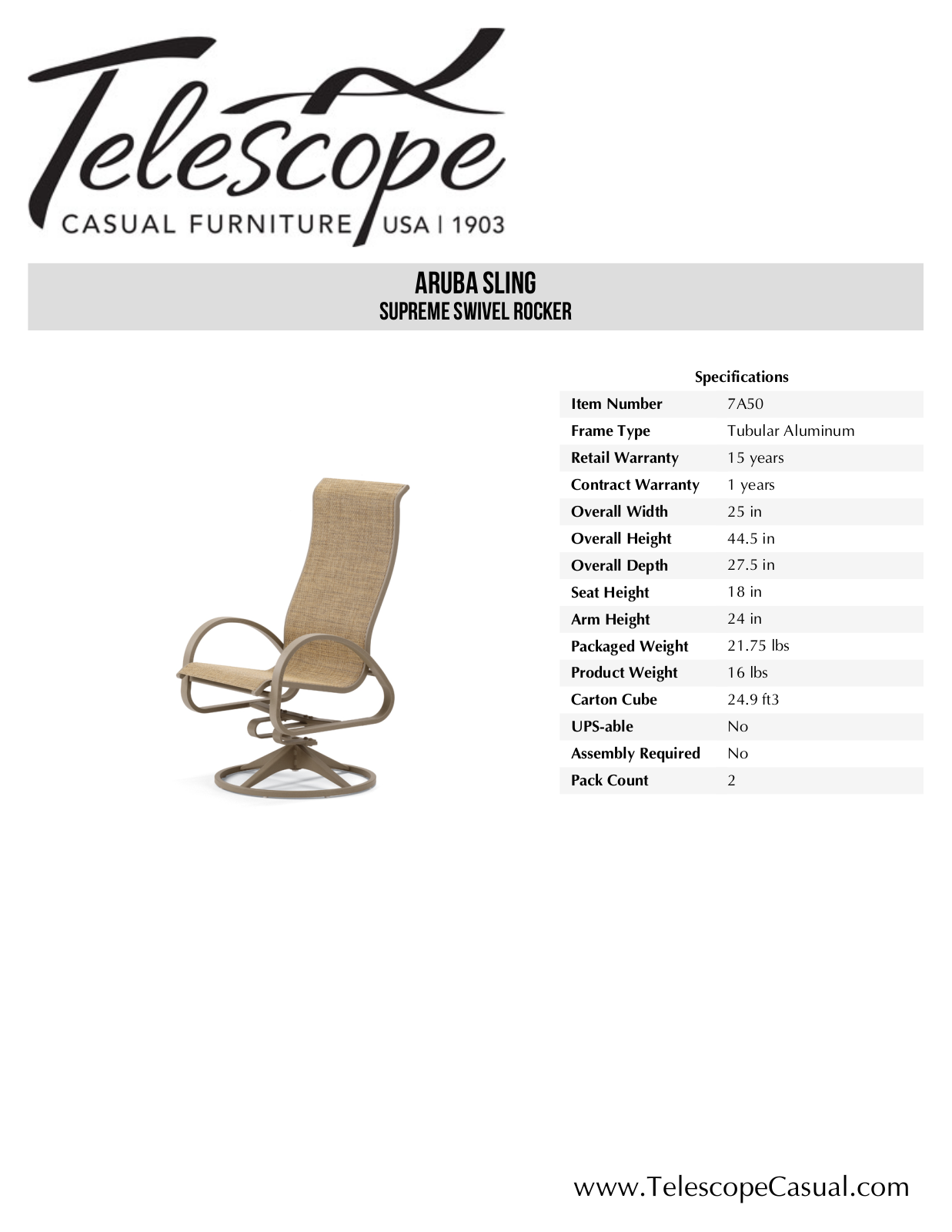 Telescope Casual TE3051 Specifications - ManualMachine.com