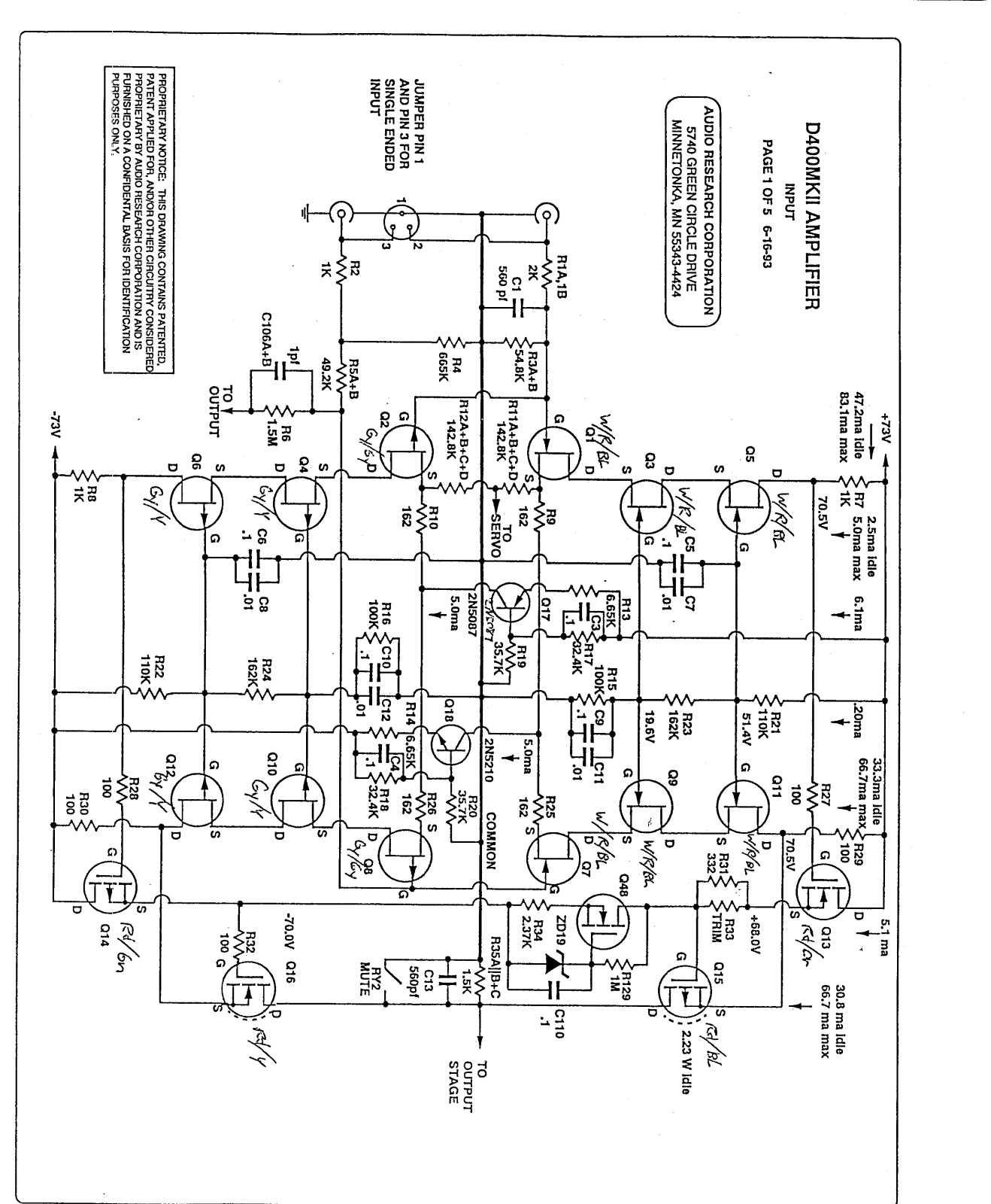 Audio Research D400ll Schematic - ManualMachine.com