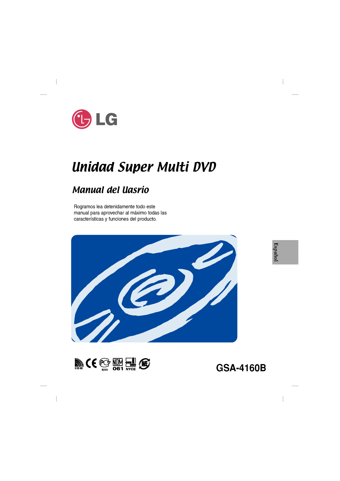 Lg GSA-4160B User Manual