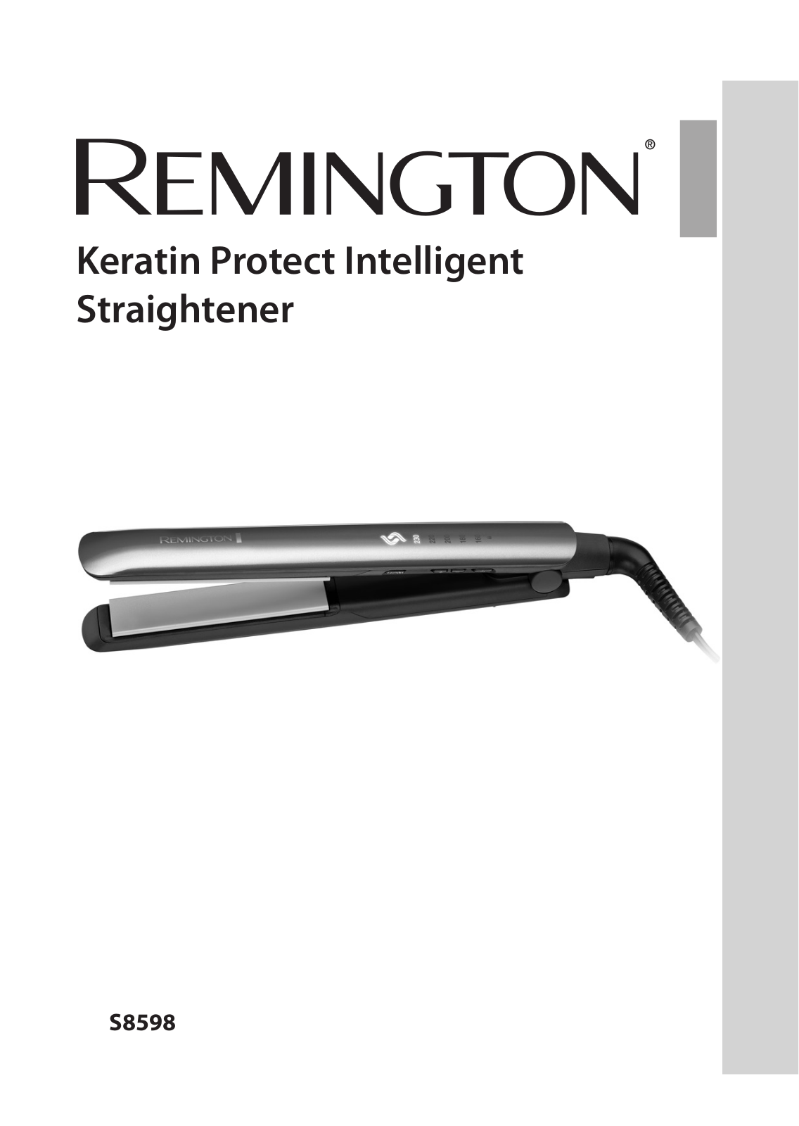 Remington S8598 User Manual