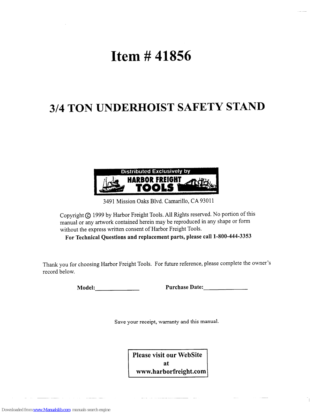 CHICAGO 41856 User Manual - ManualMachine.com