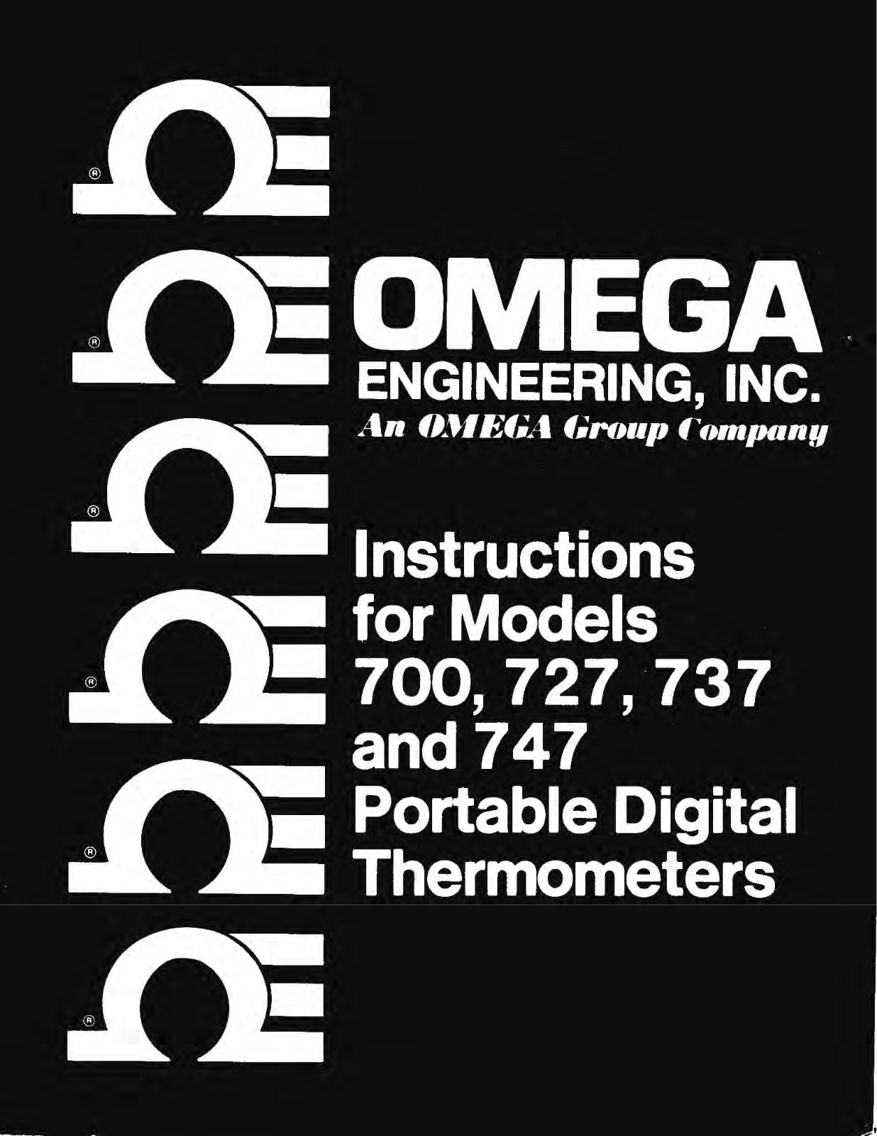 Omega 700, 727, 737, 747 User guide - ManualMachine.com