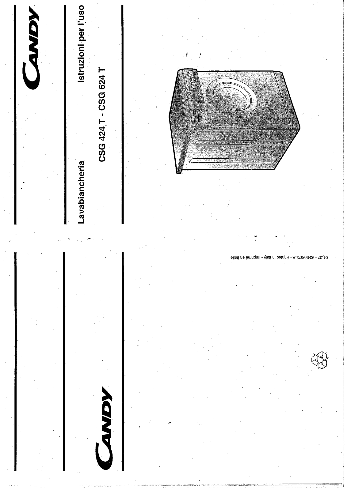 Candy CSG 624 T User Manual