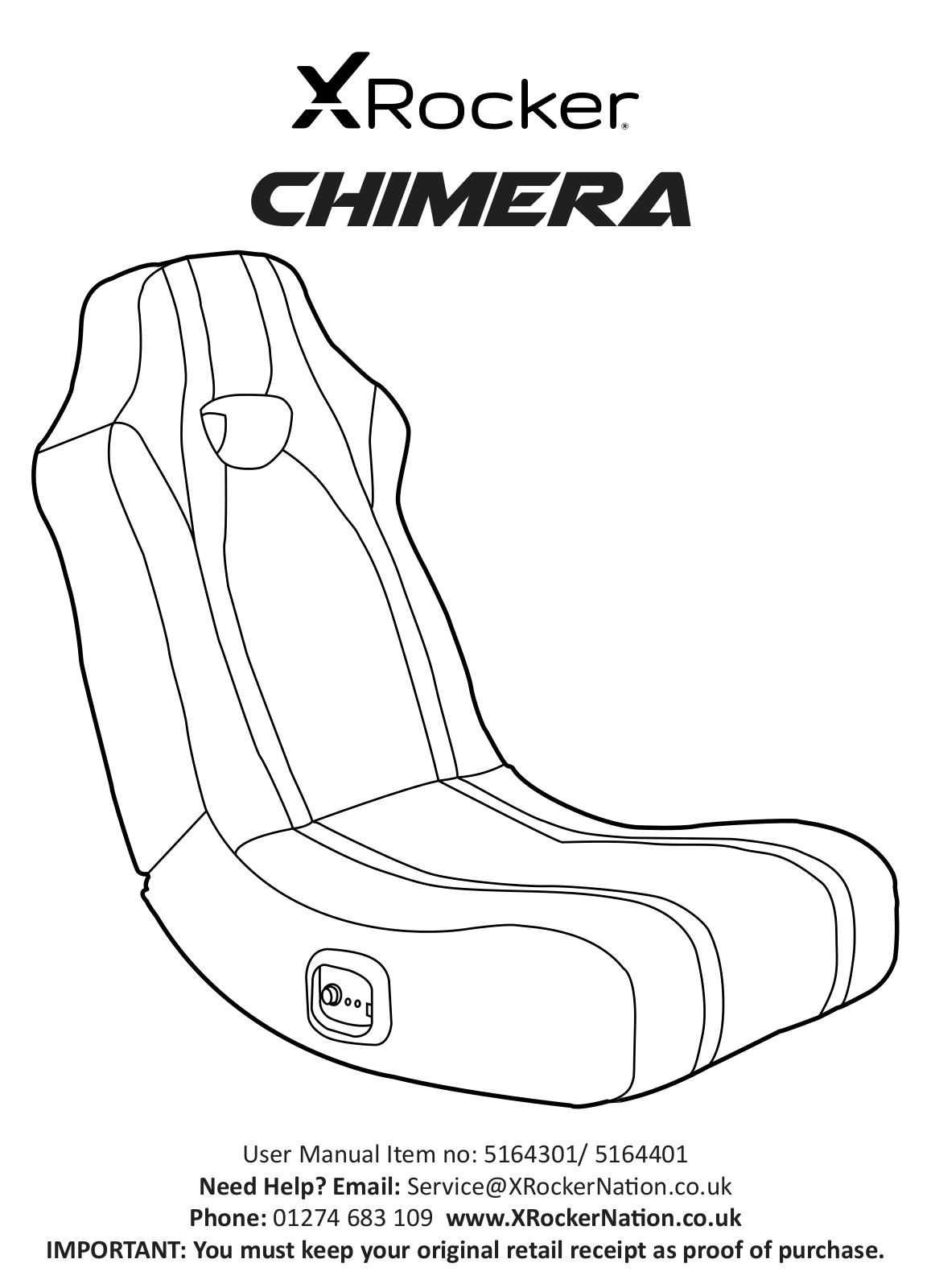 X Rocker Chimera User guide - ManualMachine.com