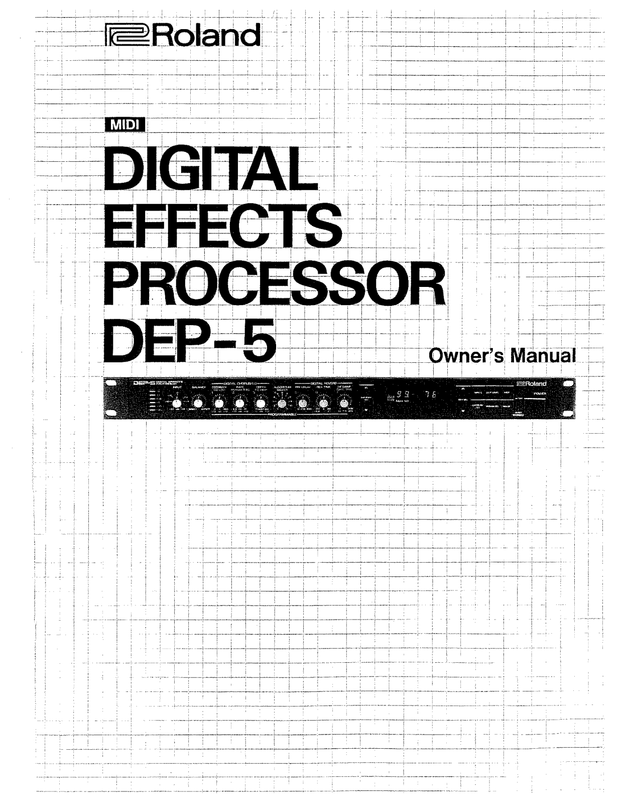 Roland DEP-5 User Manual