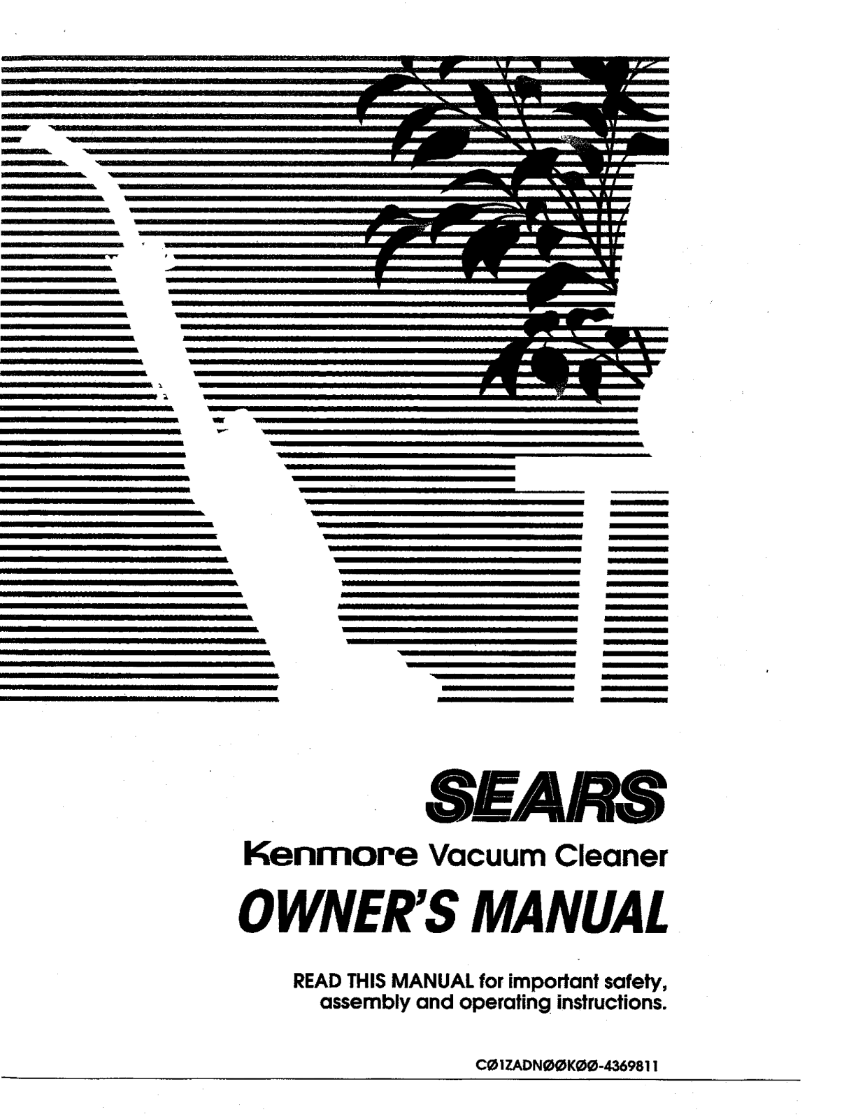 Kenmore 1163072590C Owner’s Manual