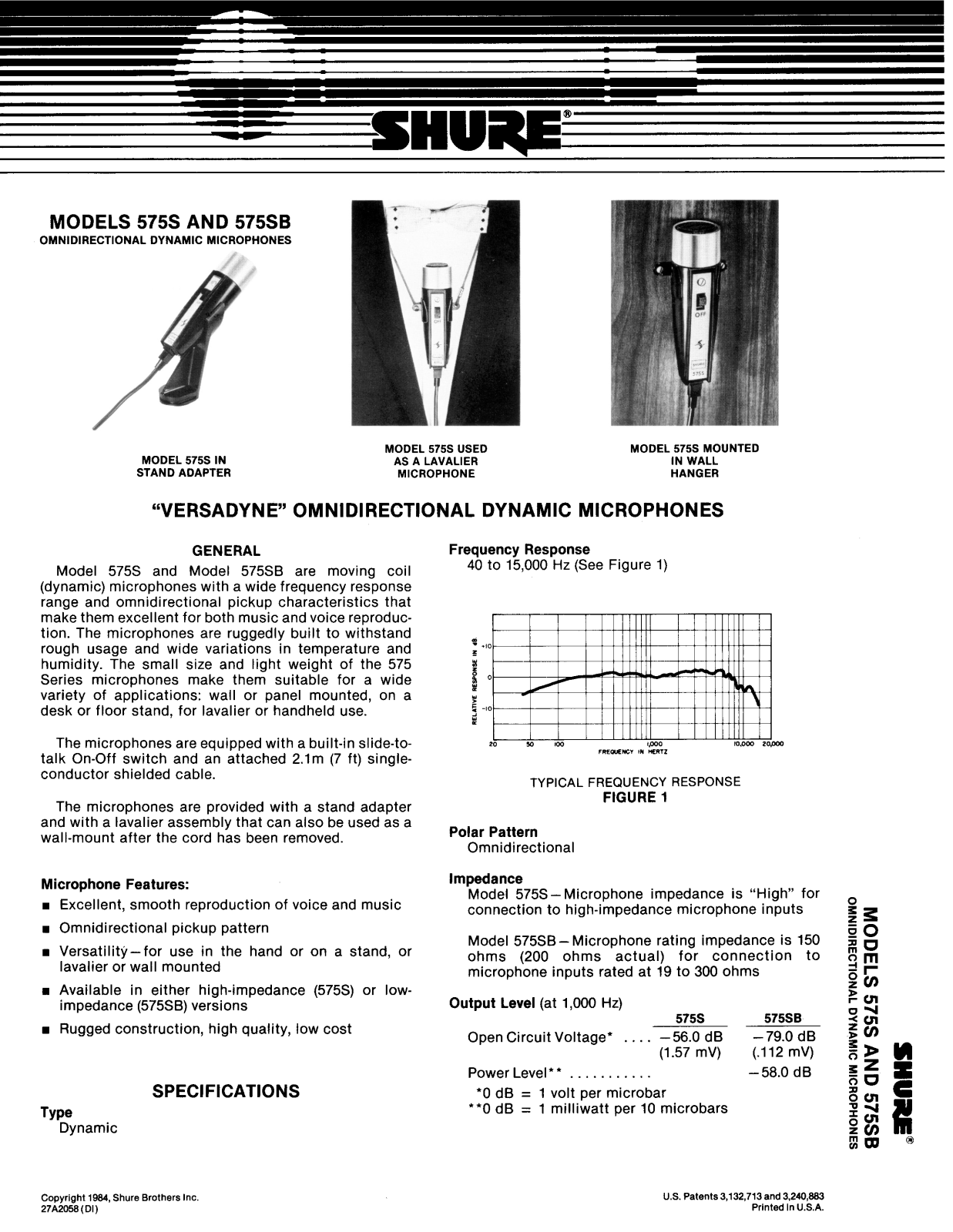 Shure 575S User Guide