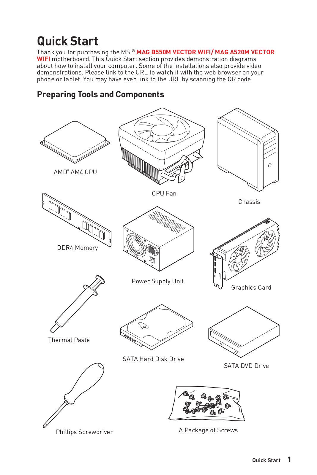 MSI MAG A520M Vector WIFI User Manual