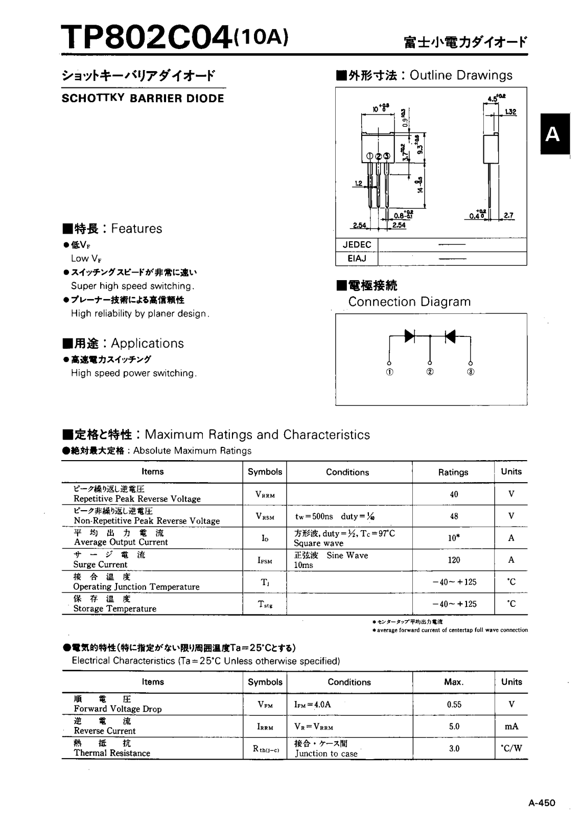 Collmer Semiconductor TP802C04 Datasheet