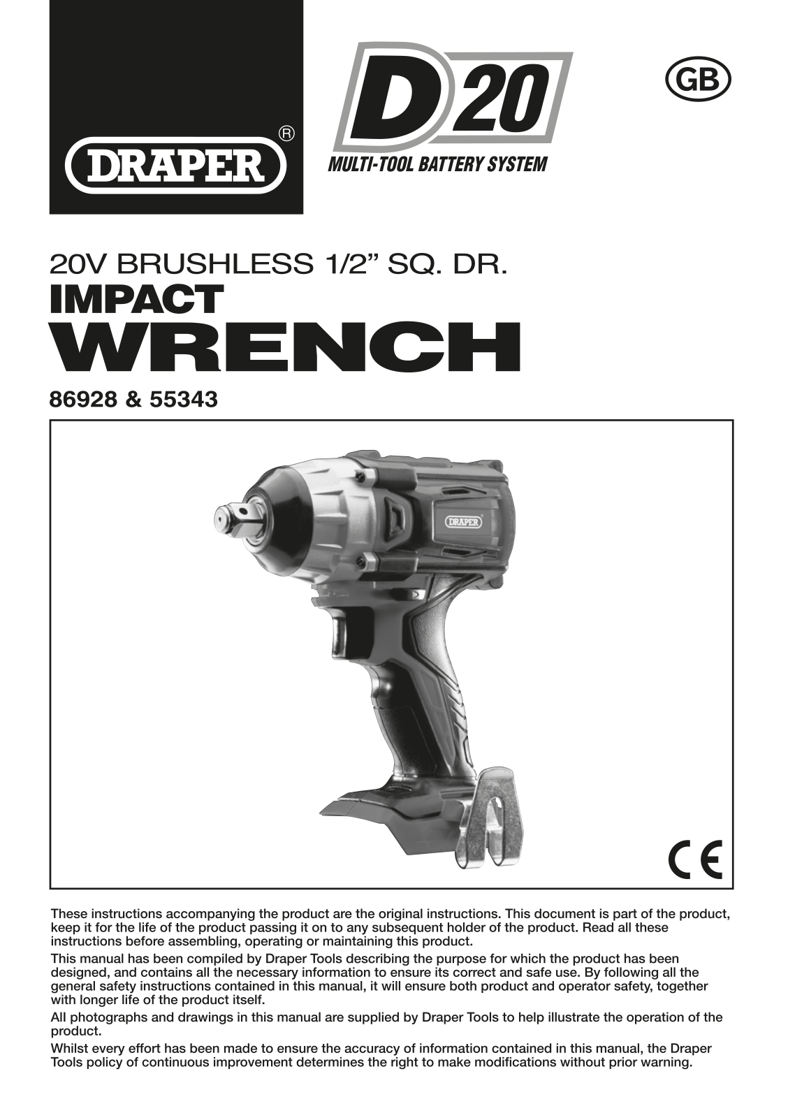 Draper D20Iw250, D20IW250SET User guide - ManualMachine.com