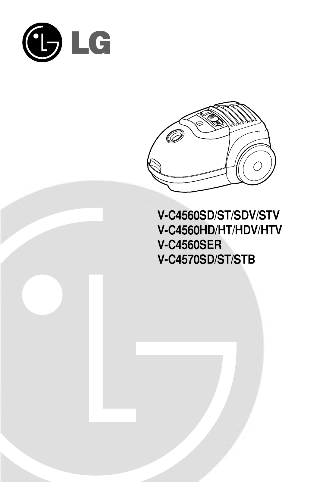 LG V-C4560SER, V-C4570STB User Manual