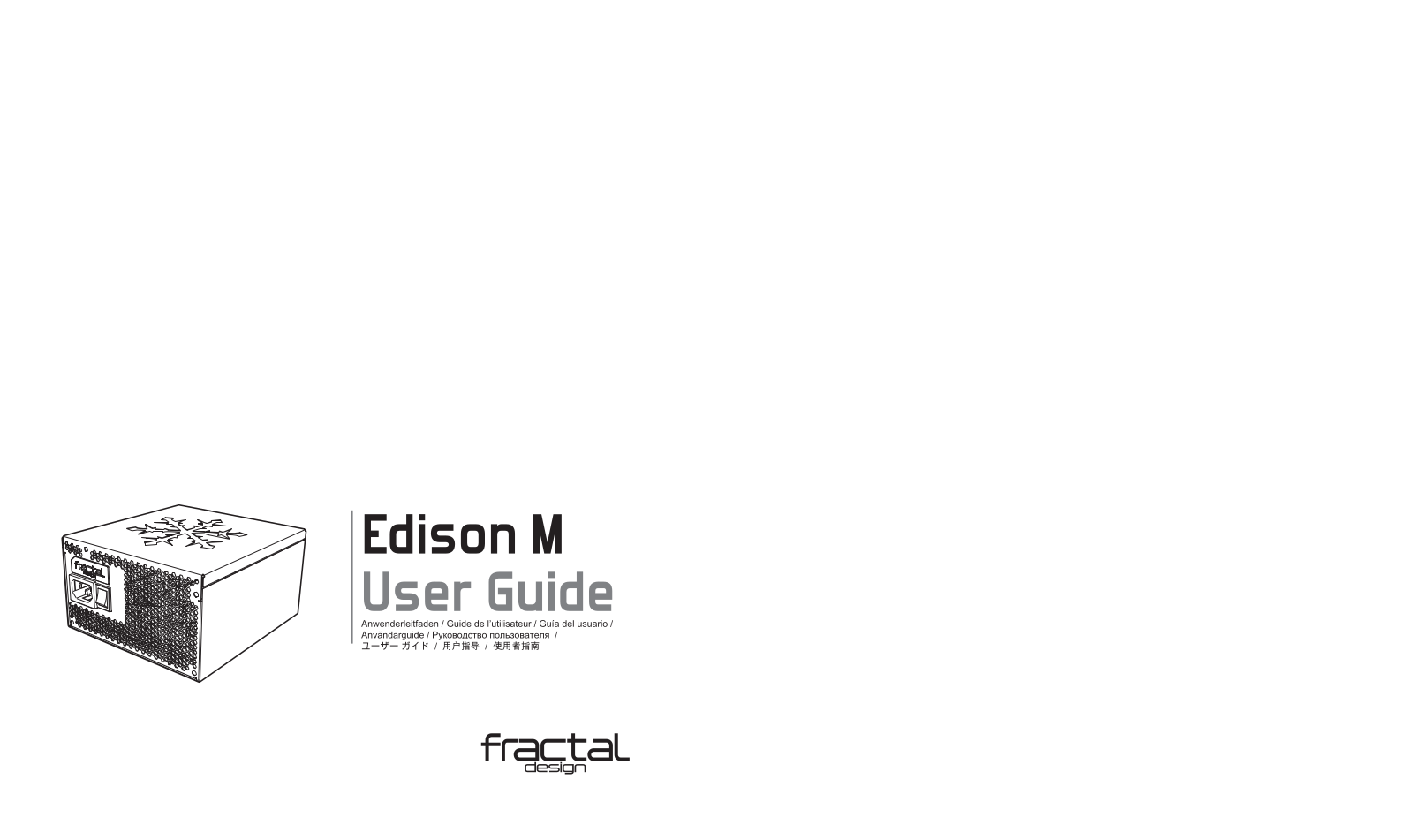 Fractal Design Edison M User Manual