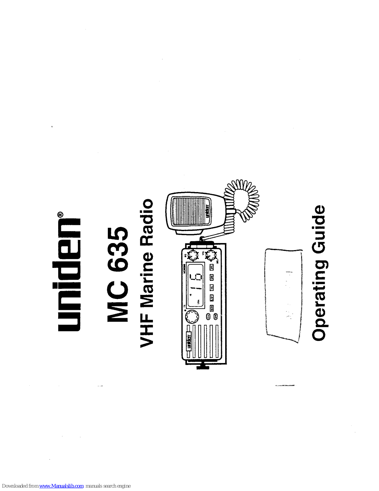 Uniden MC 635 Operating Manual