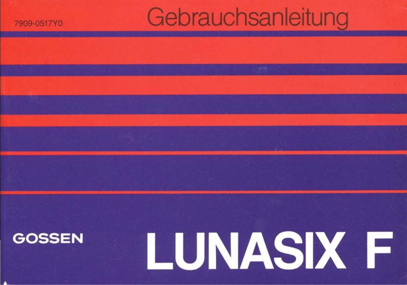 Gossen LUNASIX F Manual