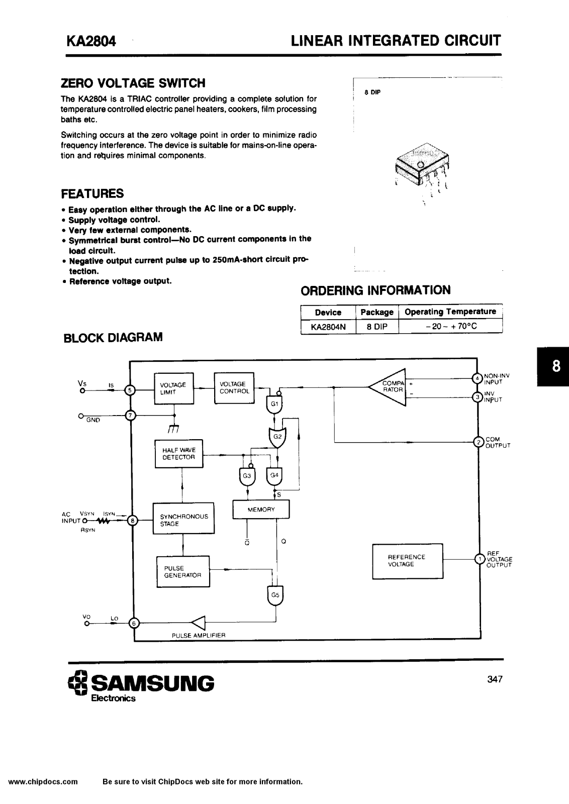 Samsung KA2804N Datasheet