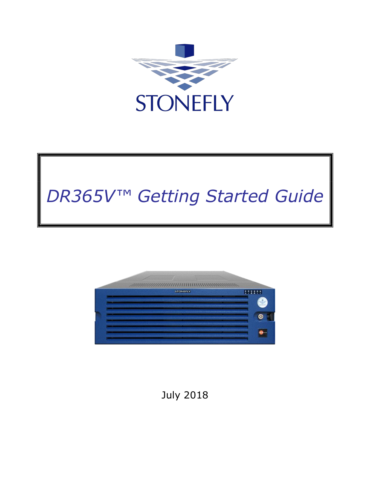 STONEFLY DR365V Getting Started Manual - ManualMachine.com