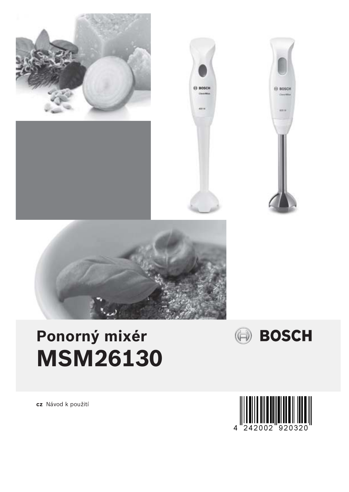 Bosch MSM26130 User Manual