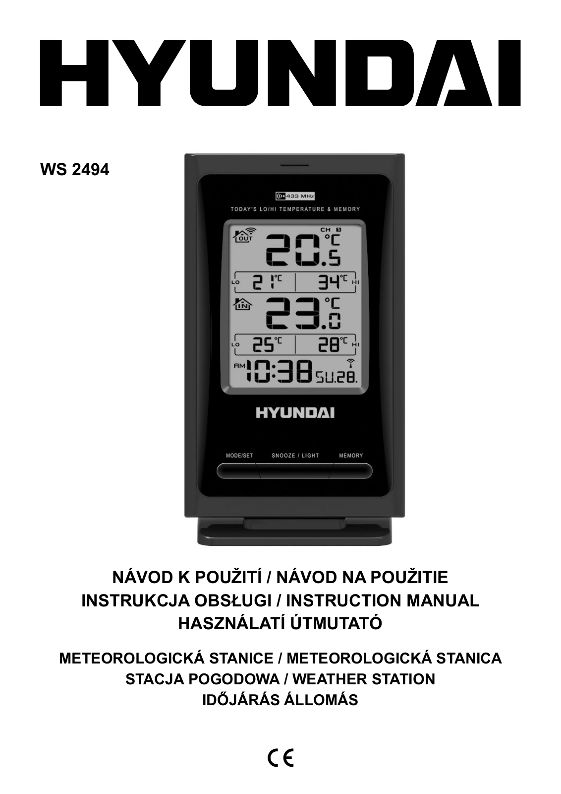 Hyundai WS 2494 User Manual