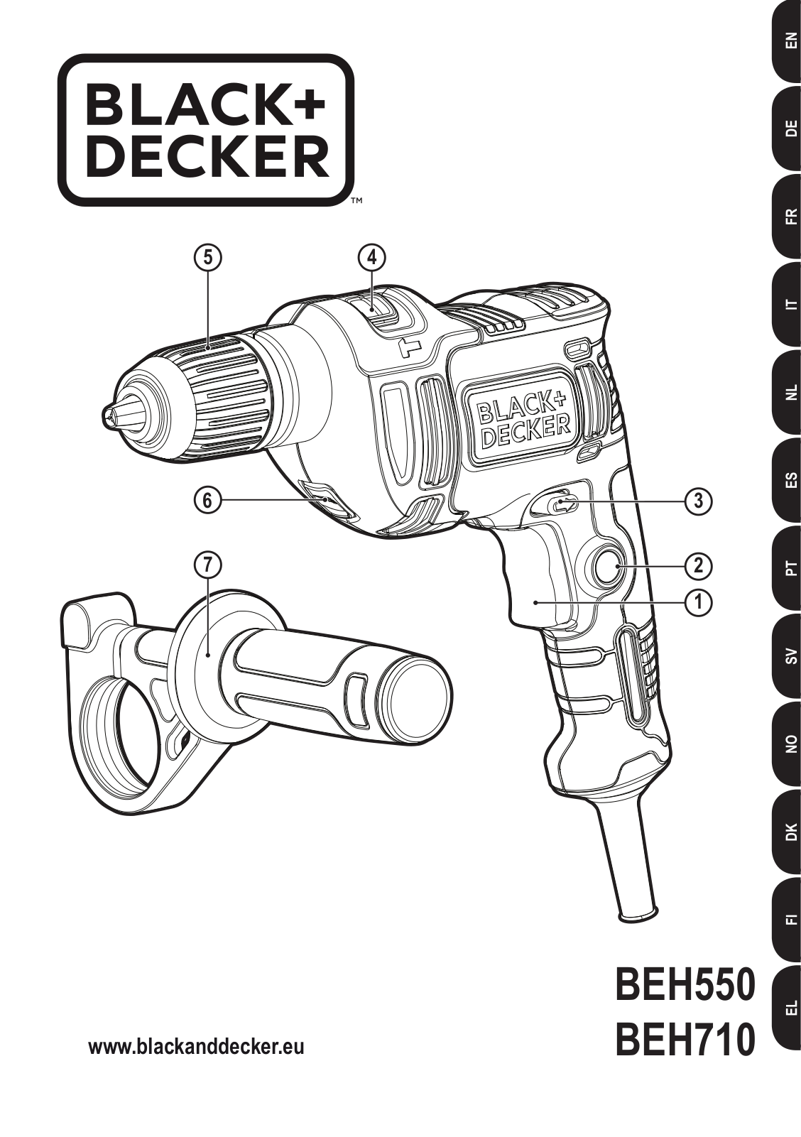 Black + Decker BEH550, BEH710 operation manual