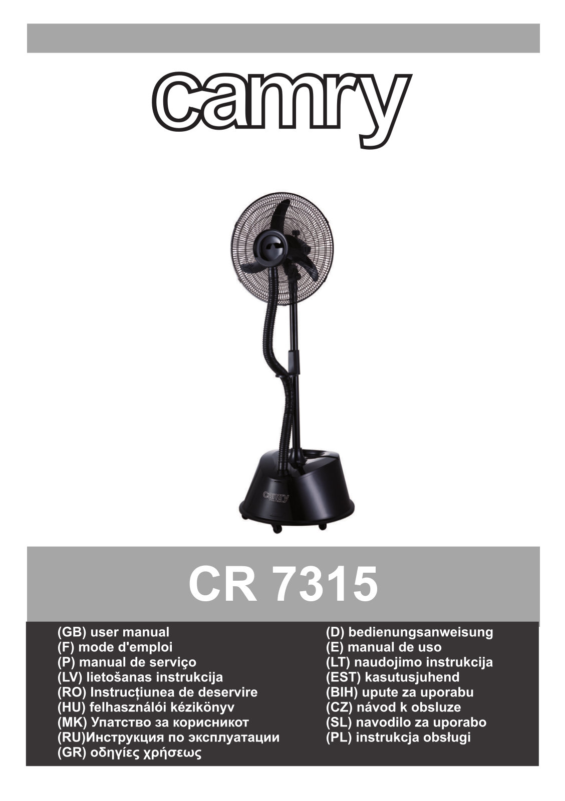 Camry CR 7315 User Manual