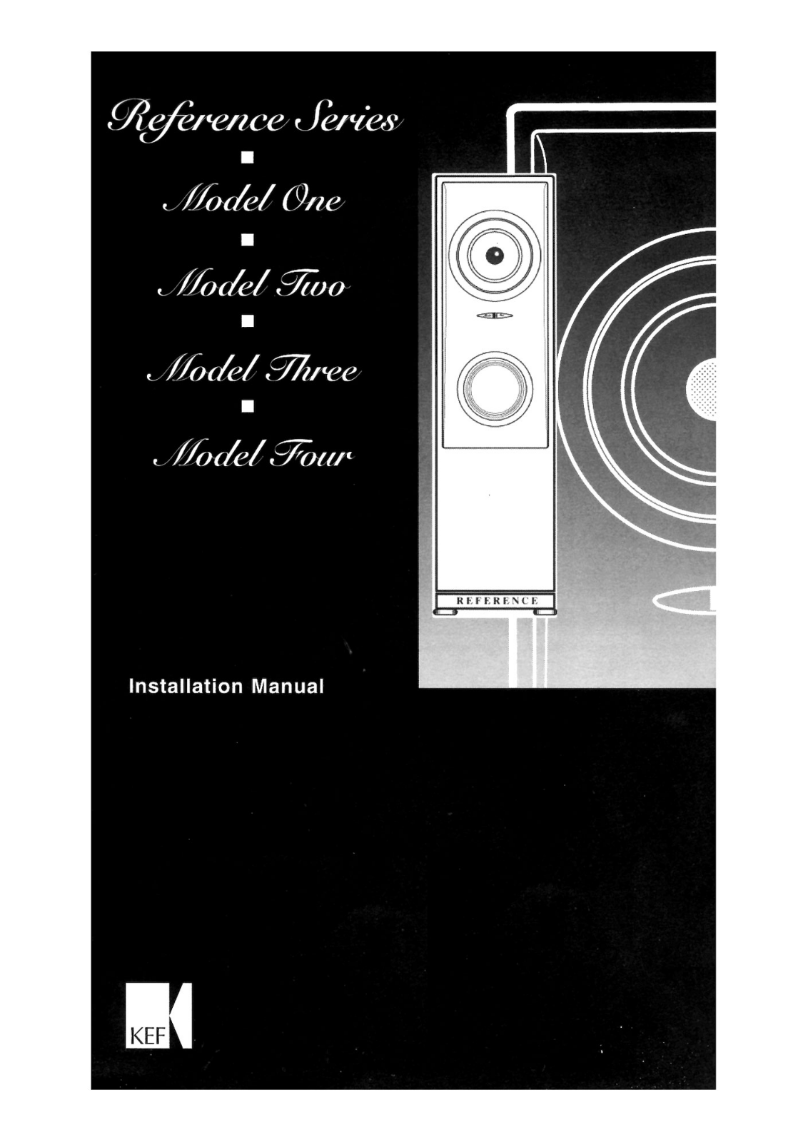 Kef Three, Four, Two, One Owners Manual