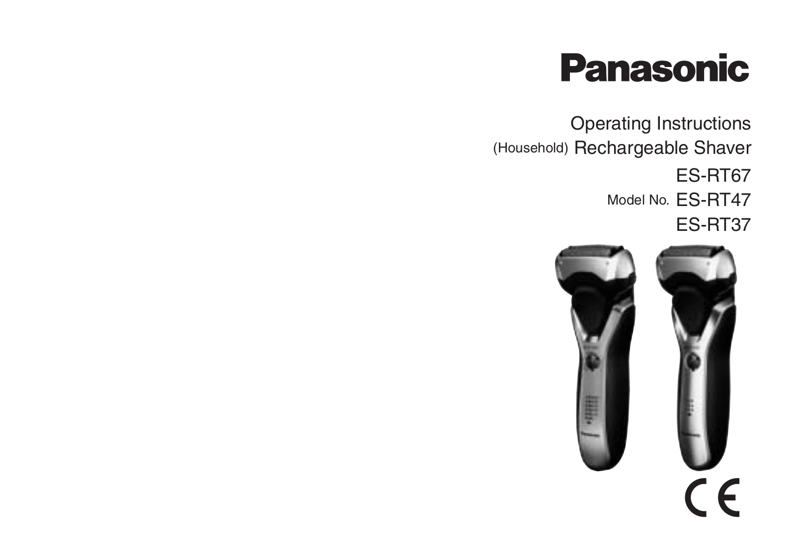 PANASONIC ES-RT67, ES-RT37, ES-RT47 User Manual