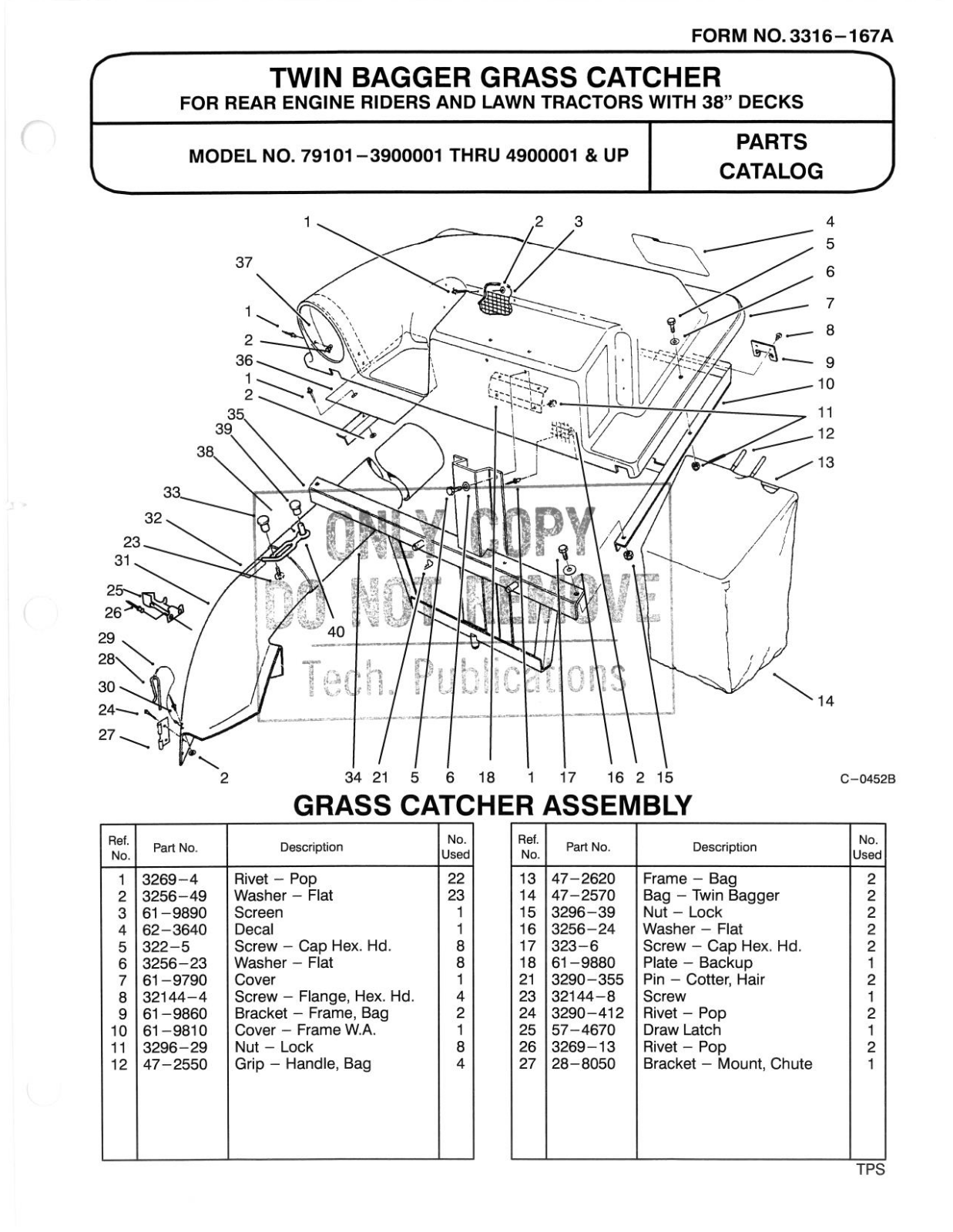 Toro 79101 Parts Catalogue