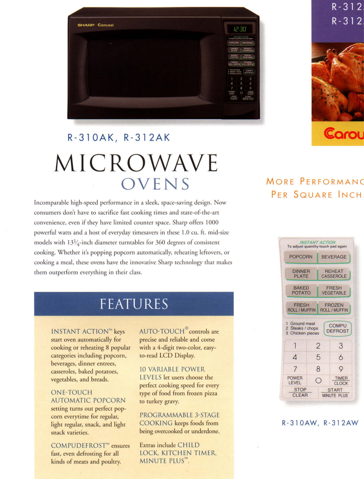 Sharp R-310AK, R-312AK User Manual