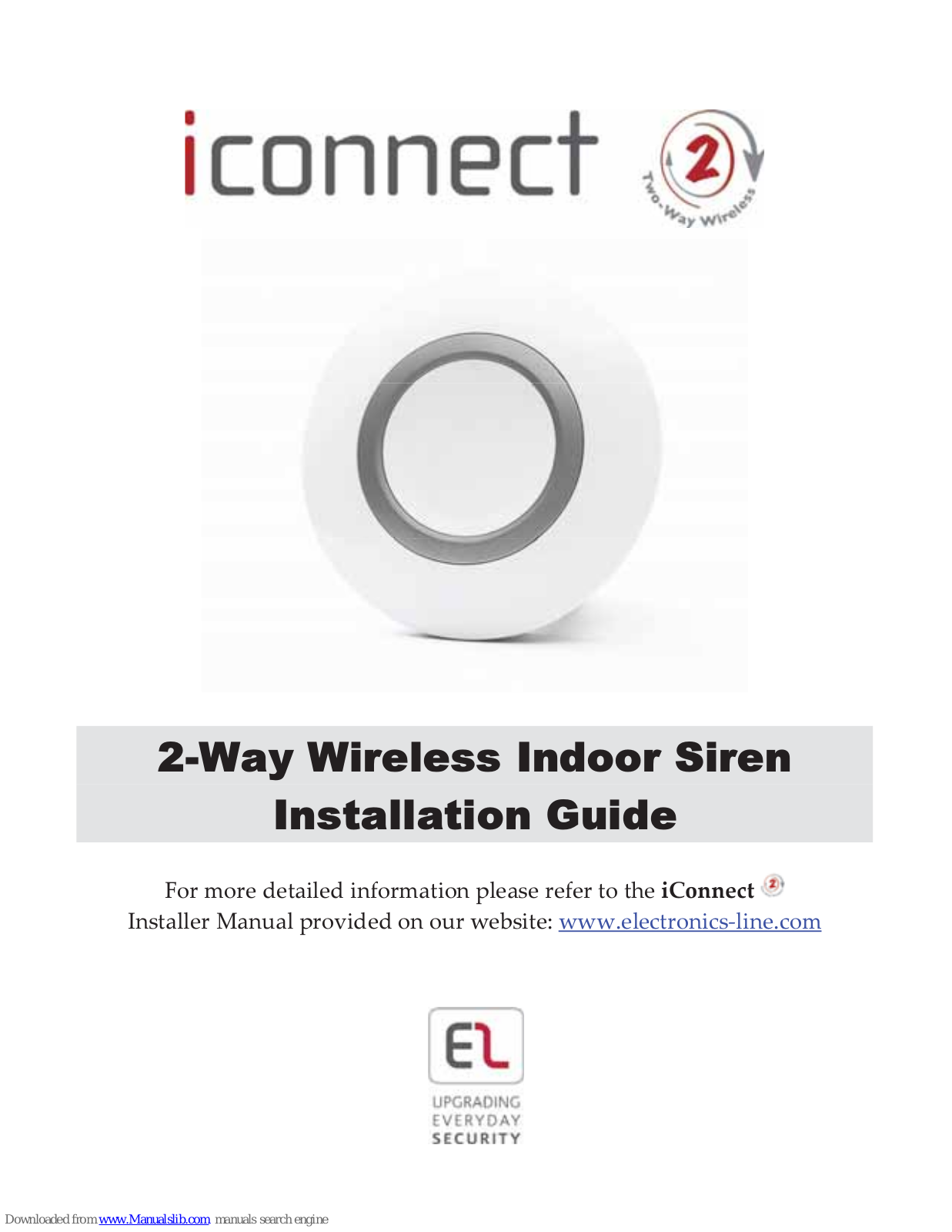 Electronics Line iConnect EL-4723 Installation Manual