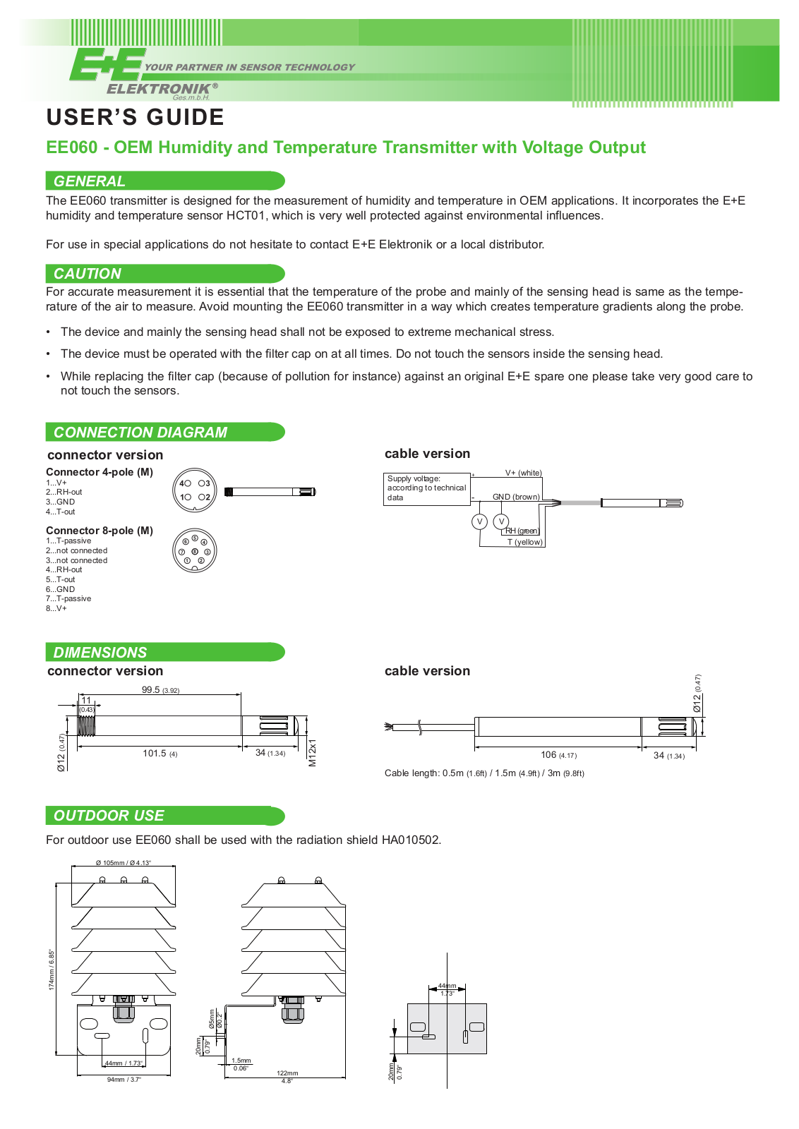 E+E EE060 Operating Manual