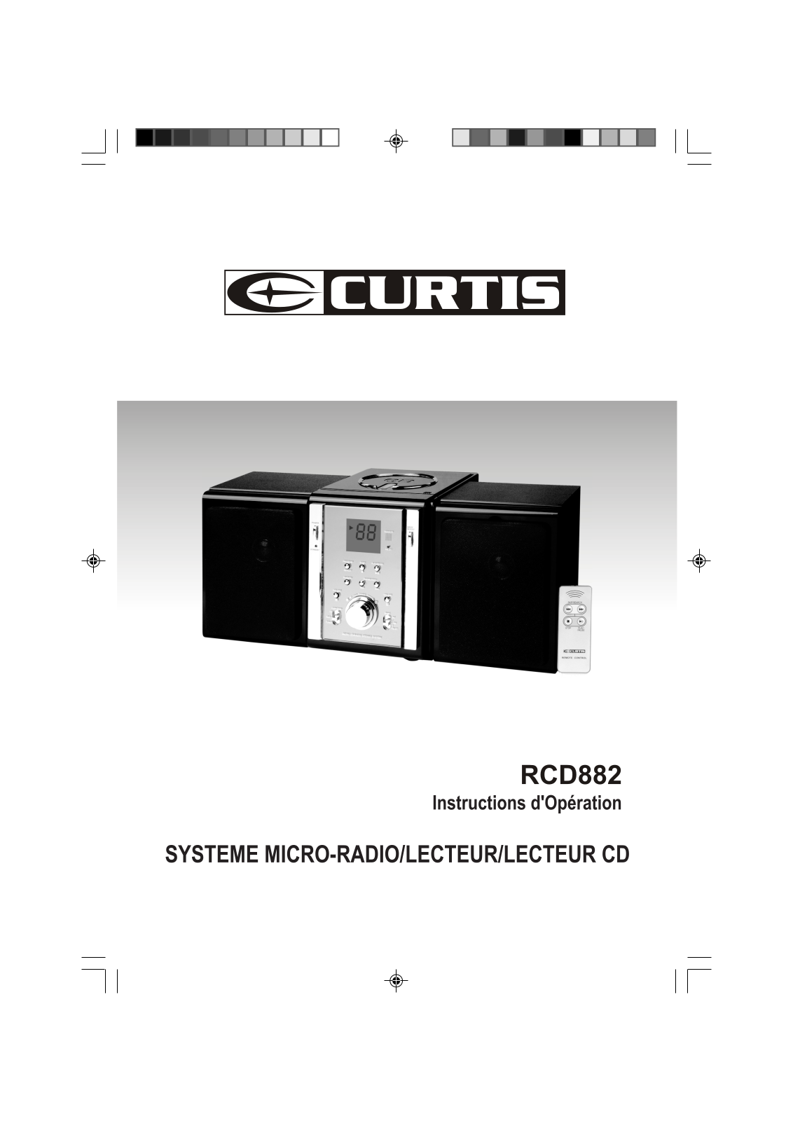 CURTIS RCD882 User Manual