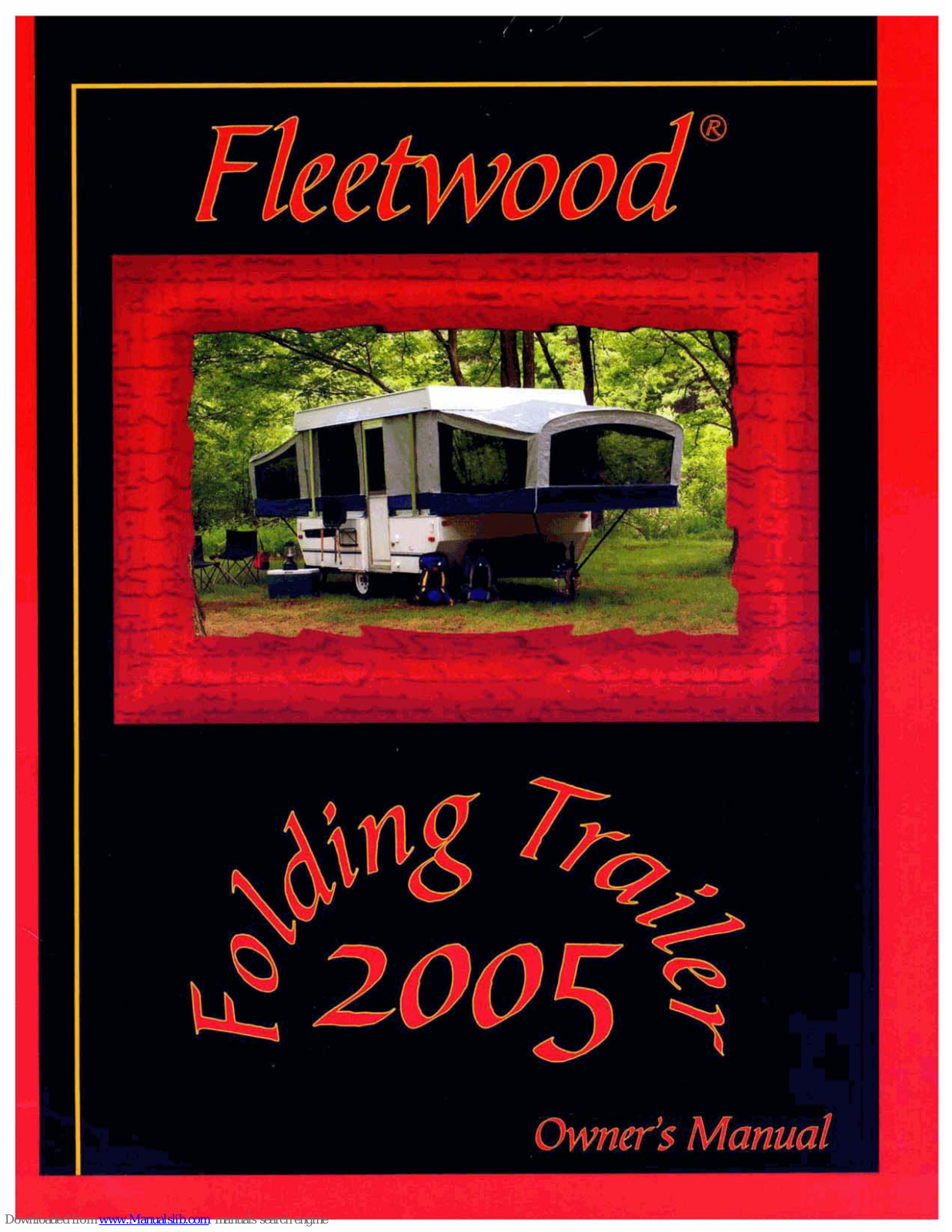 Fleetwood folding trailer 2005, 2005 Cheyenne Owner's Manual