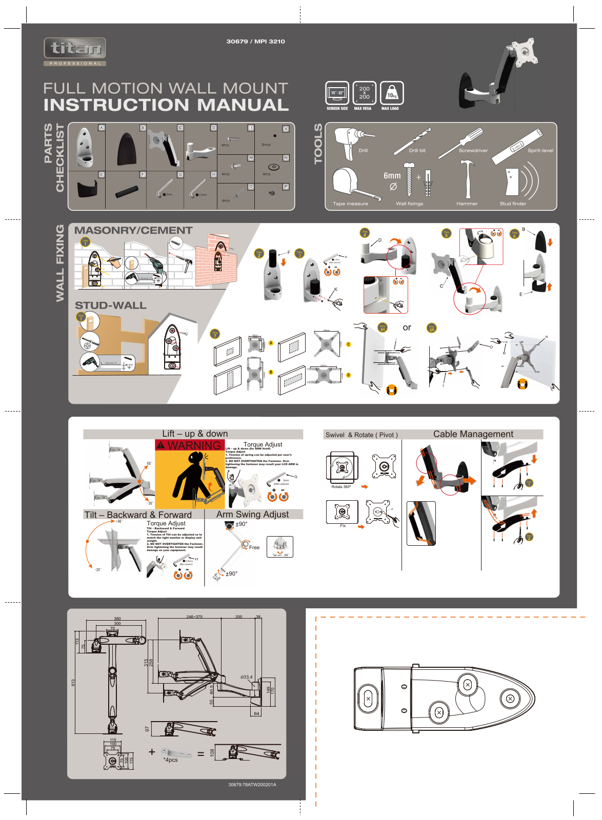 Titan MPI 3210 User Manual