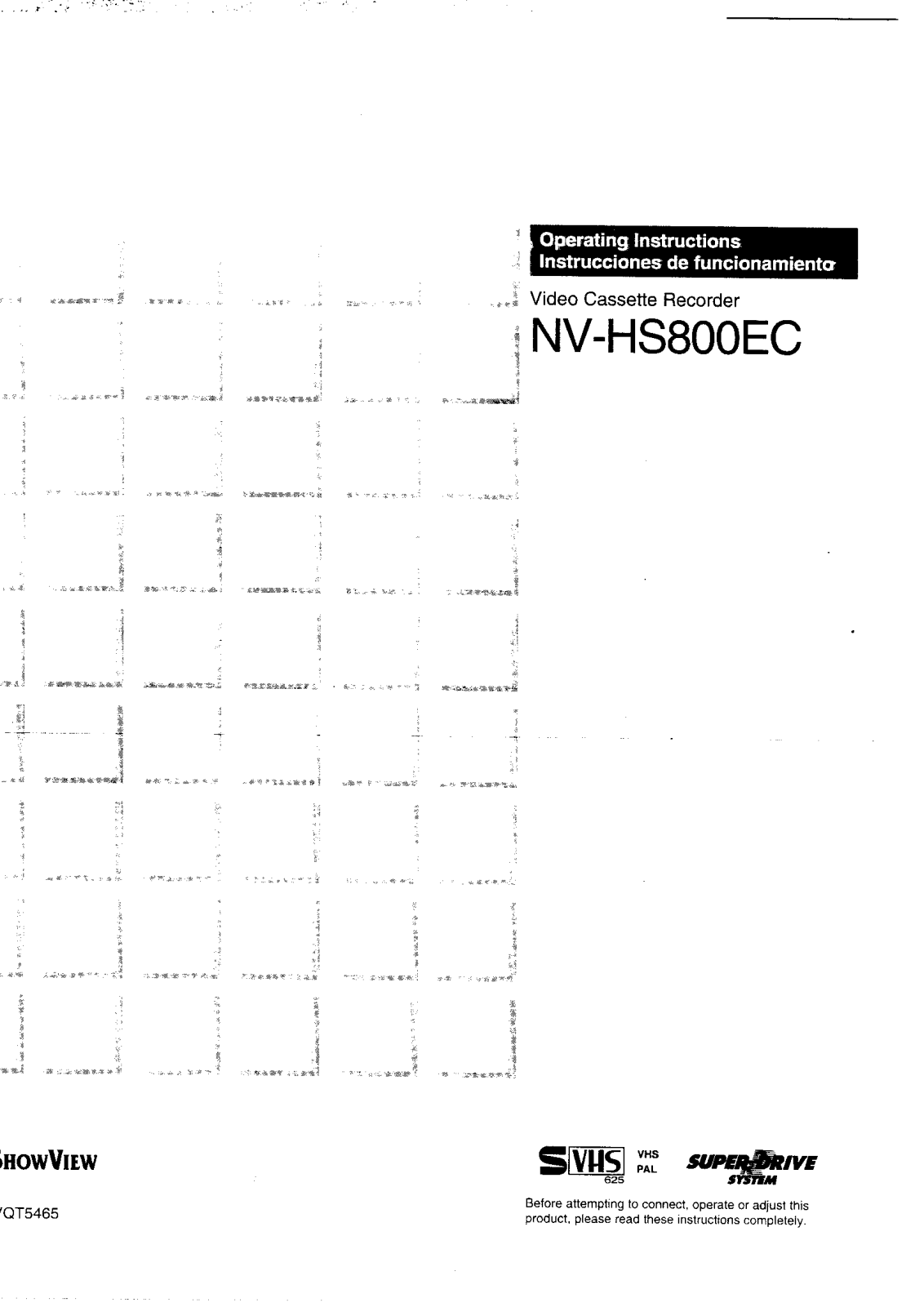 Panasonic NV-HS800EC Operating Instruction