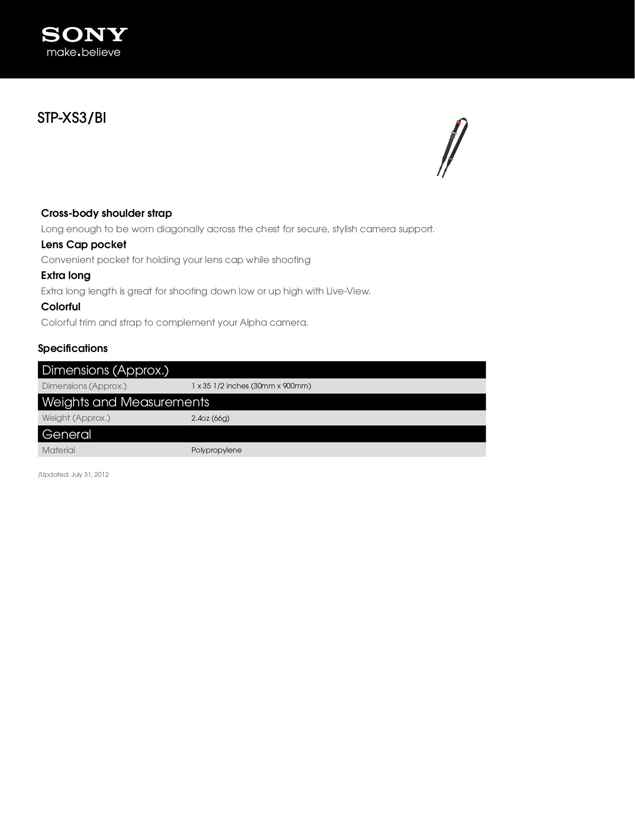 Sony STP-XS3 User Manual