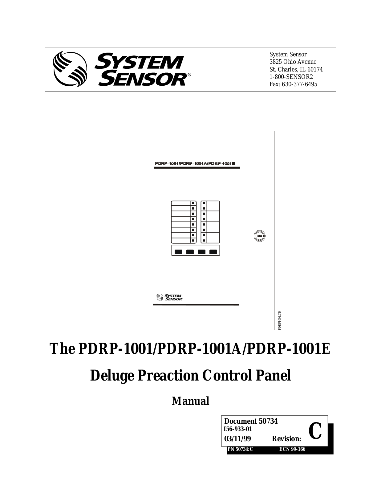 System Sensor PDRP-1001, PDRP-1001A, PDRP-1001E User Manual