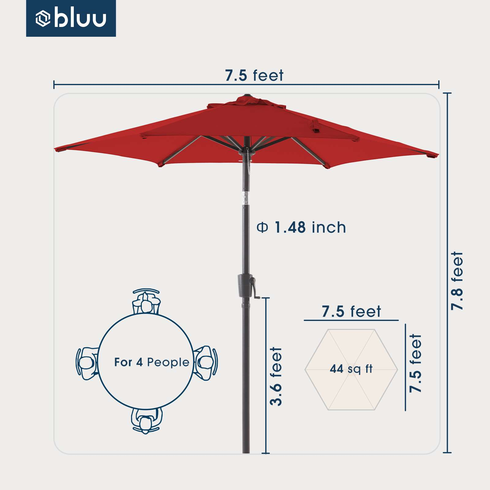BLUU MQIX1019 Dimensions - ManualMachine.com