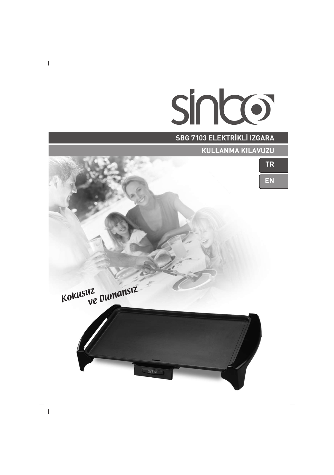 Sinbo SBG 7103 User Manual