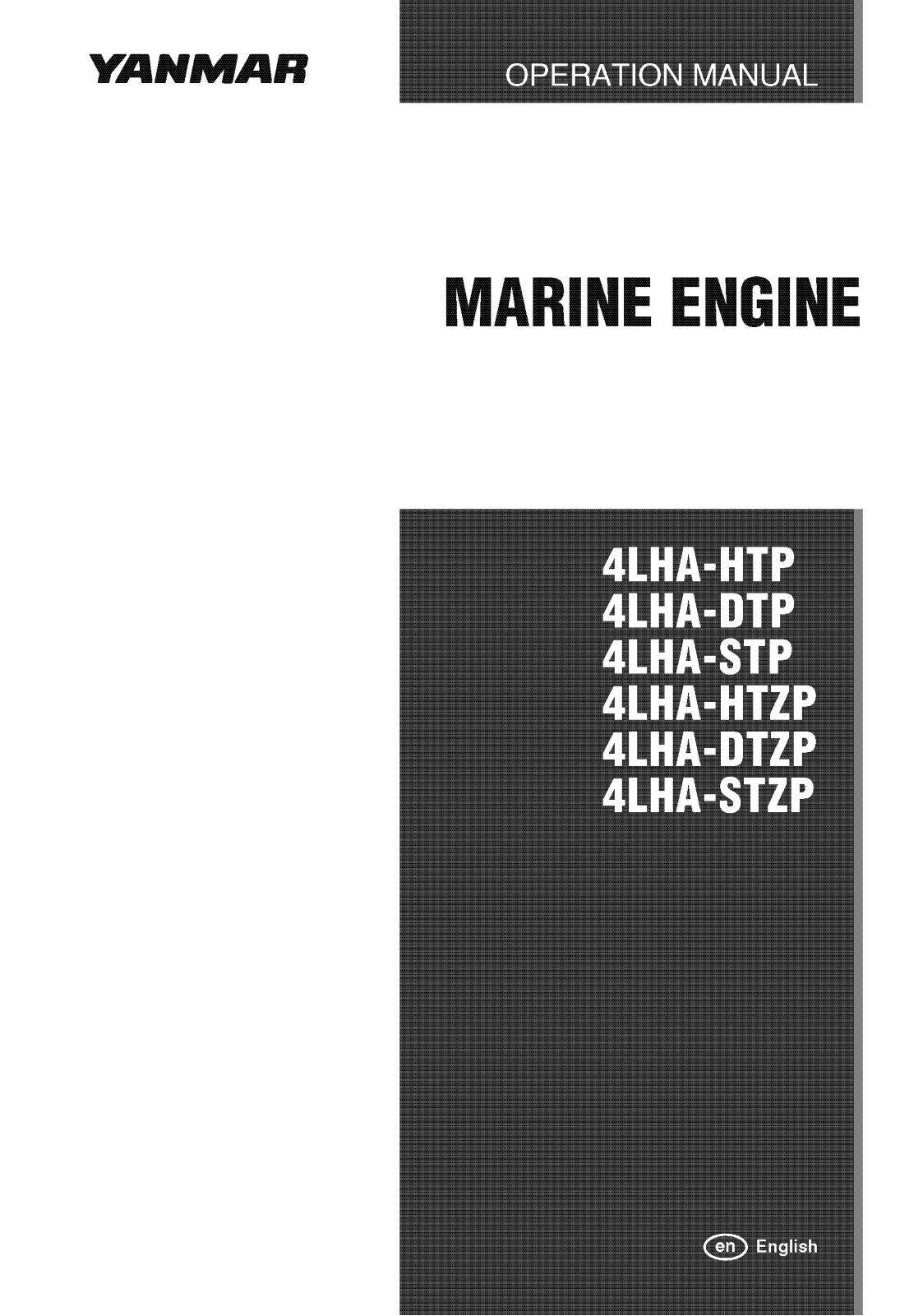 Yanmar 4LHA-HTP, 4LHA-DTP, 4LHA-STP, 4LHA-STZP, 4LHA-HTZP Operation Manual