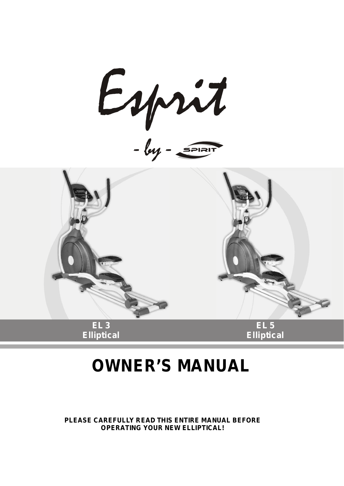 Spirit EL 3, EL 5 User Manual