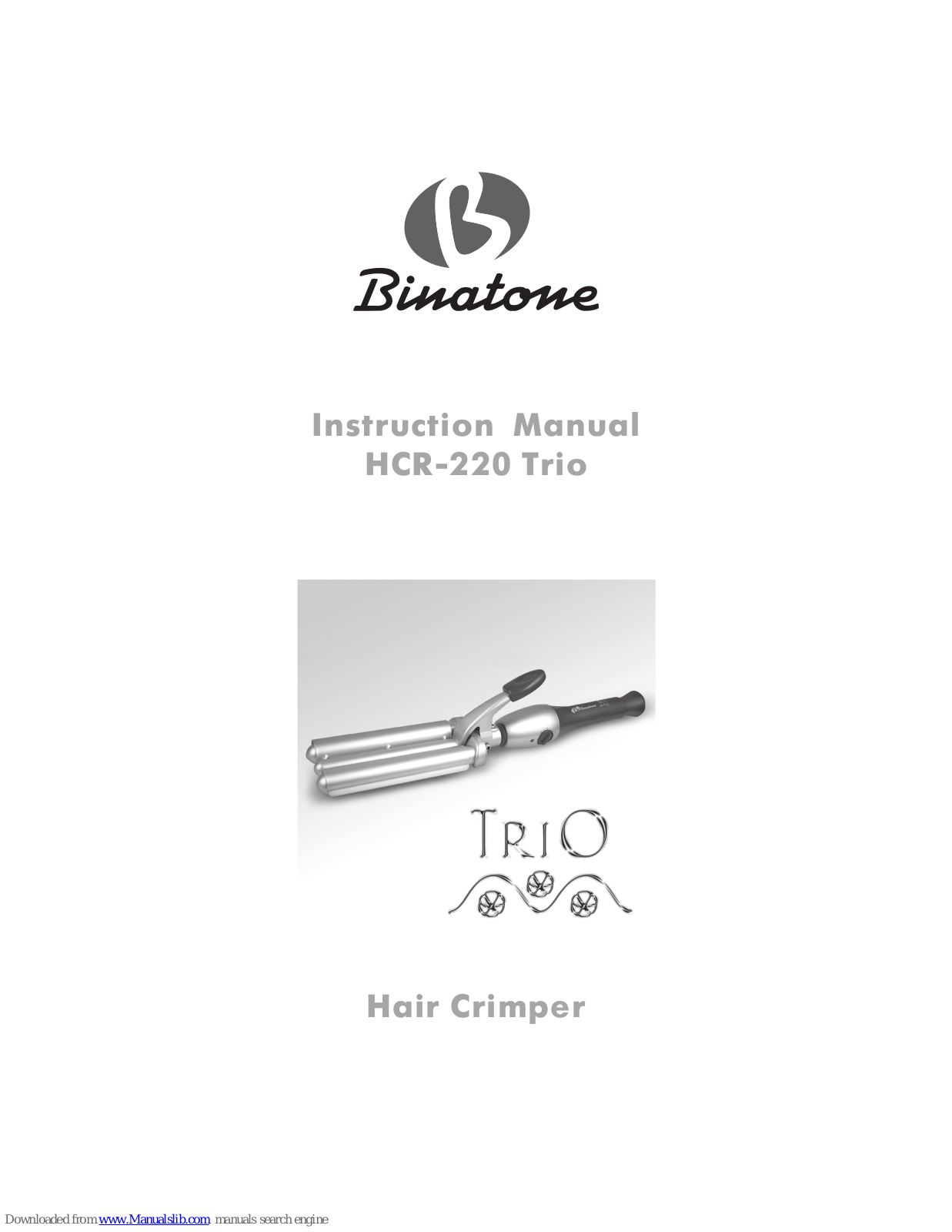 Binatone HCR-220 Trio Instruction Manual