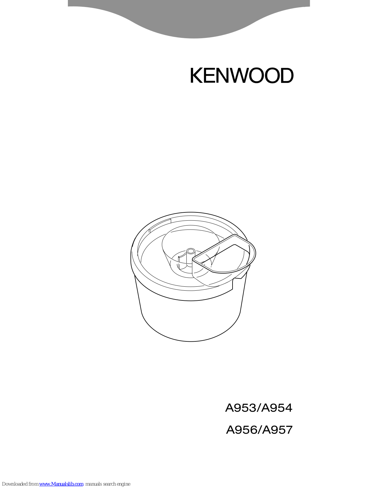 Kenwood A953, A954, A956, A957 User Manual