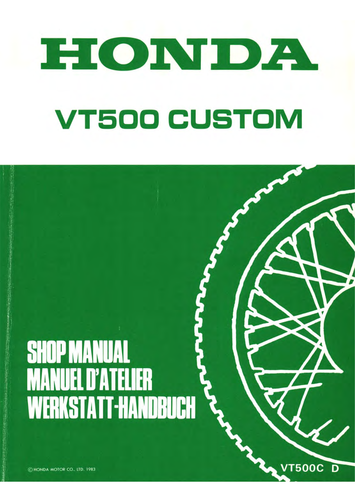 Honda VT500C (1983) User Manual