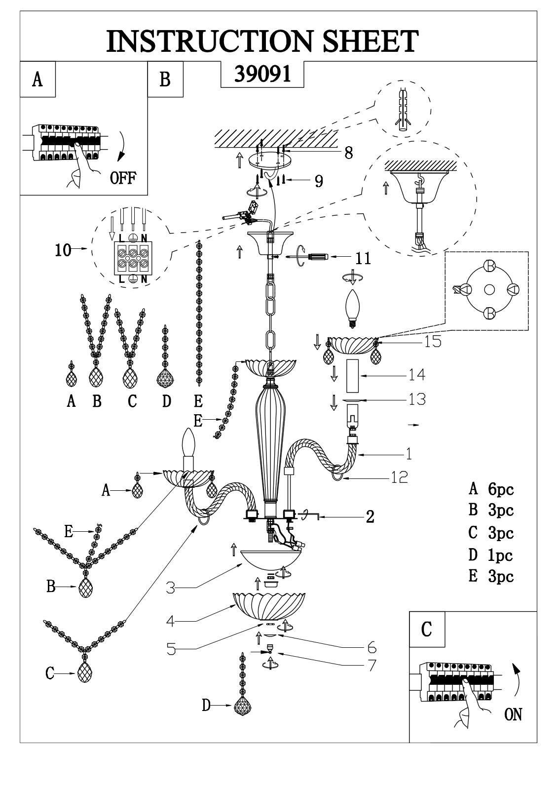 Eglo 39091 Service Manual