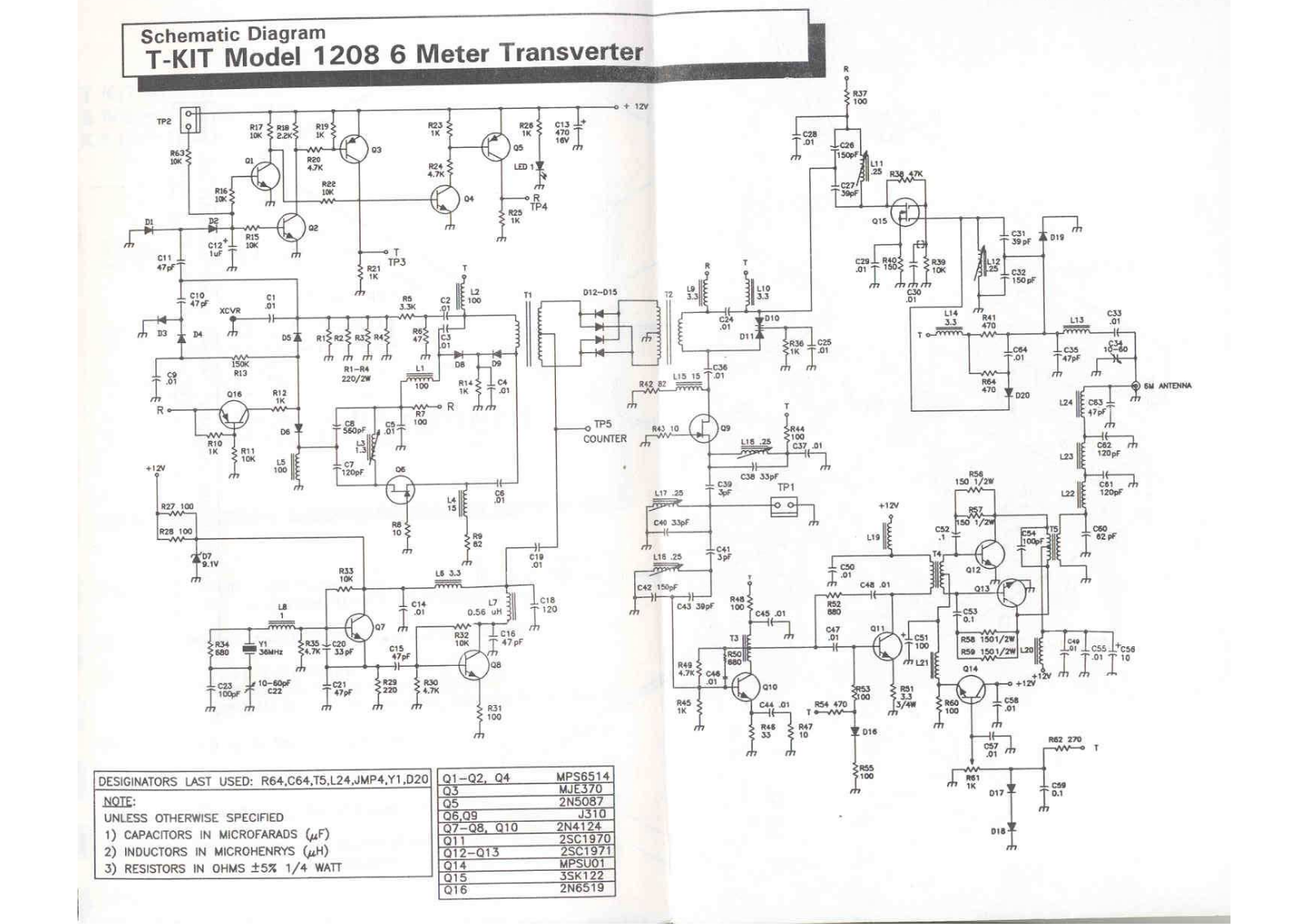 Ten-Tec 1208 Schematics - ManualMachine.com